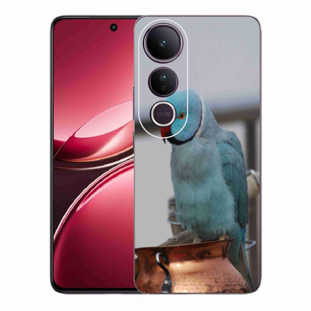 Gél borítás mmCase a Vivo V50 Lite 4G/5G készülékhez - papagáj alexander kék