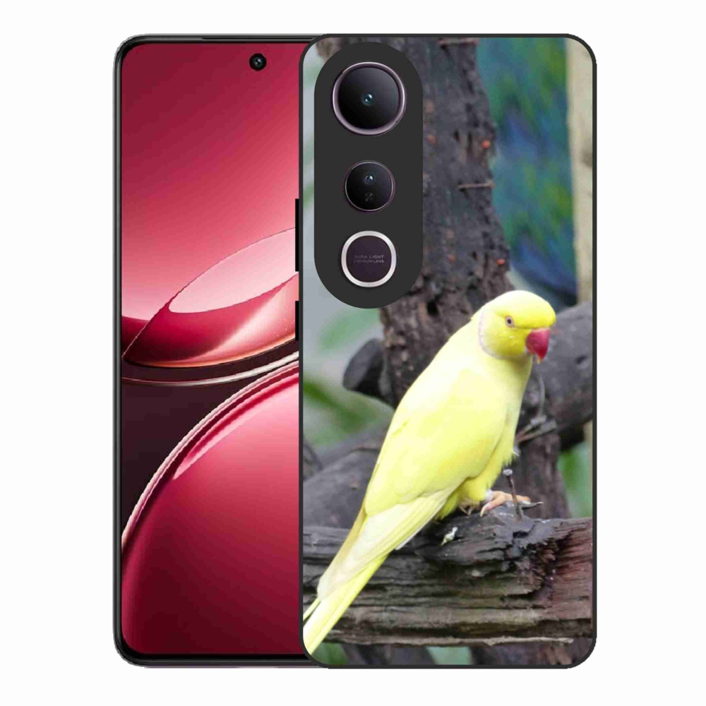 Gél borítás mmCase a Vivo V50 Lite 4G/5G készülékhez - papagáj alexander sárga