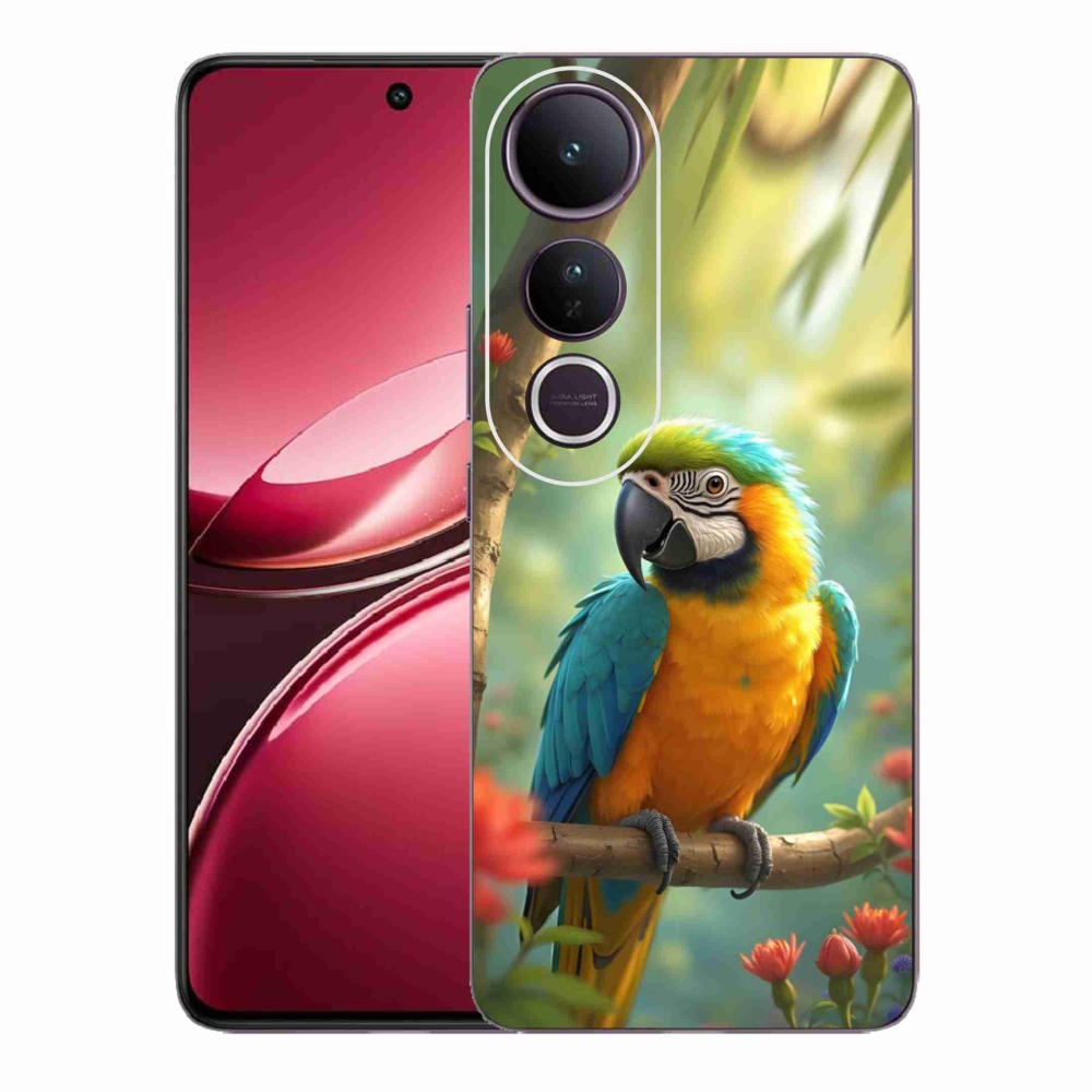 mmCase géltok a Vivo V50 Lite 4G/5G-hez – kék-sárga ara papagáj