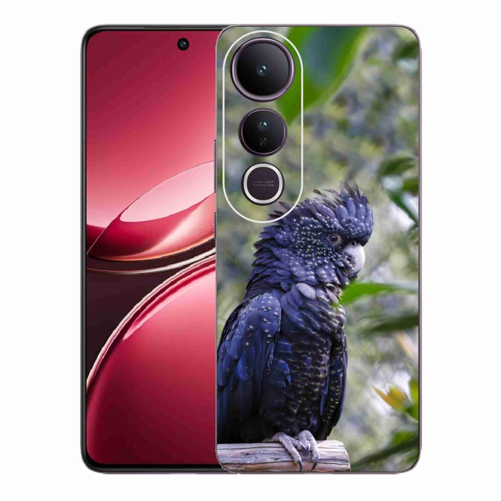 mmCase géltok a Vivo V50 Lite 4G/5G-hez – fekete kakadu papagáj