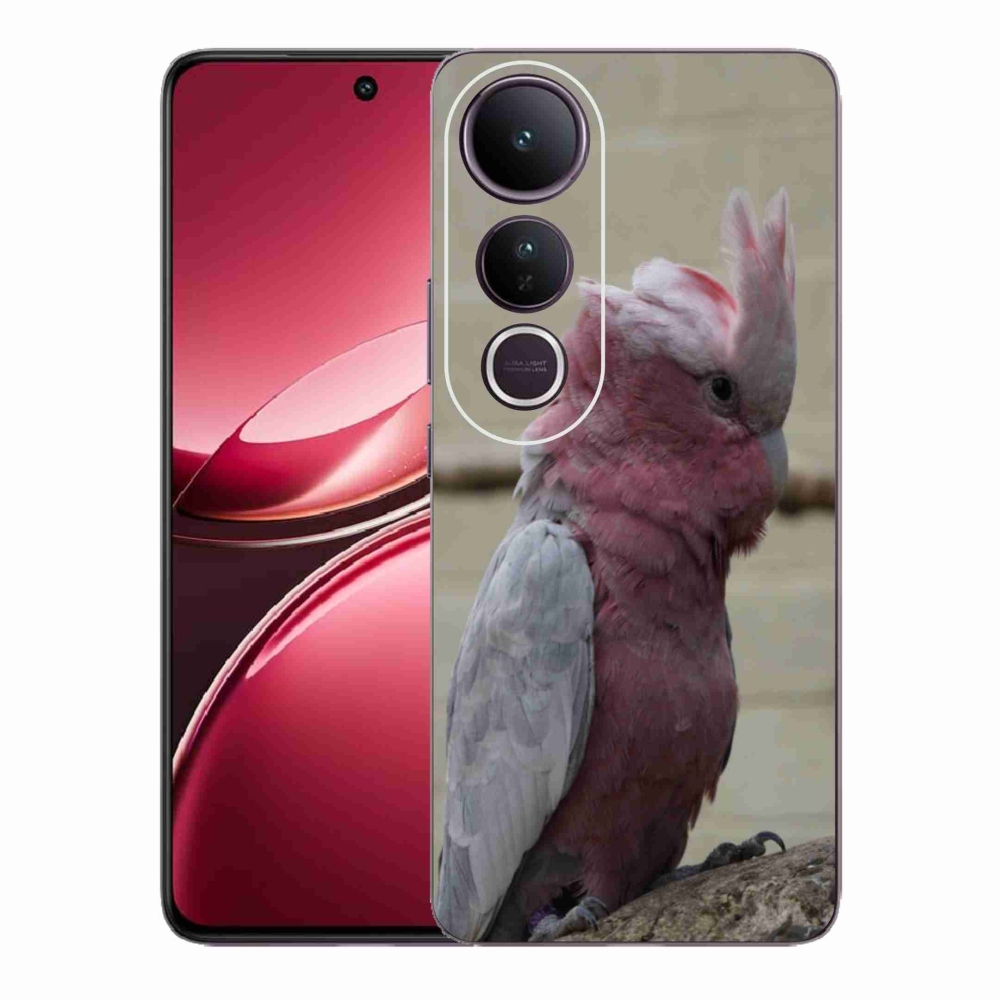 Gél borítás mmCase a Vivo V50 Lite 4G/5G készülékhez - papagáj kakadu rózsaszínű