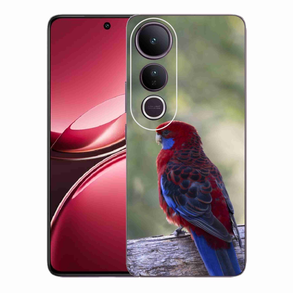 Zselés borítás mmCase a Vivo V50 Lite 4G/5G készülékhez - papagáj rózsa