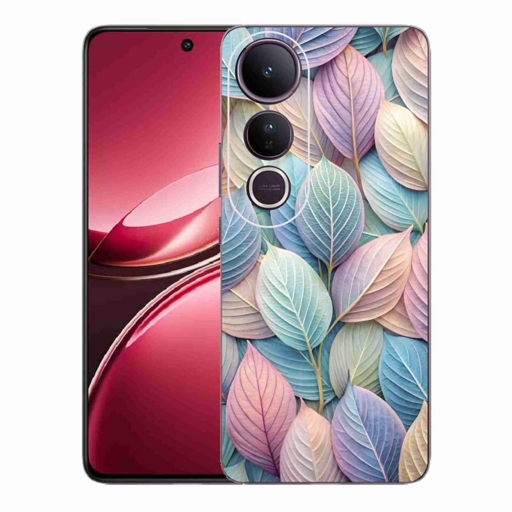 Gél borítás mmCase a Vivo V50 Lite 4G/5G készülékhez - pasztell levelek