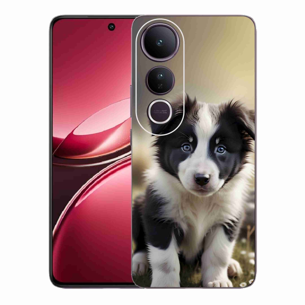 mmCase gél tok a Vivo V50 Lite 4G/5G-hez – aranyos border collie