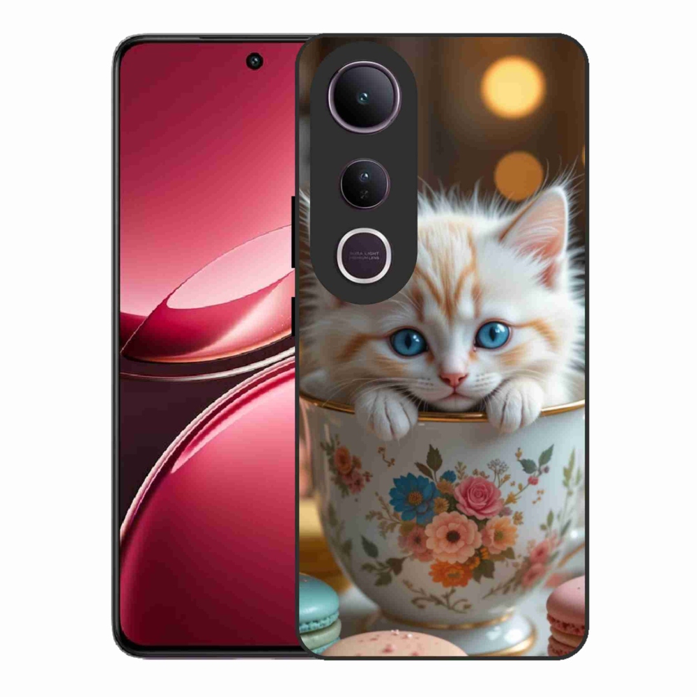 Gél borító mmCase a Vivo V50 Lite 4G/5G-hez - aranyos cica 6