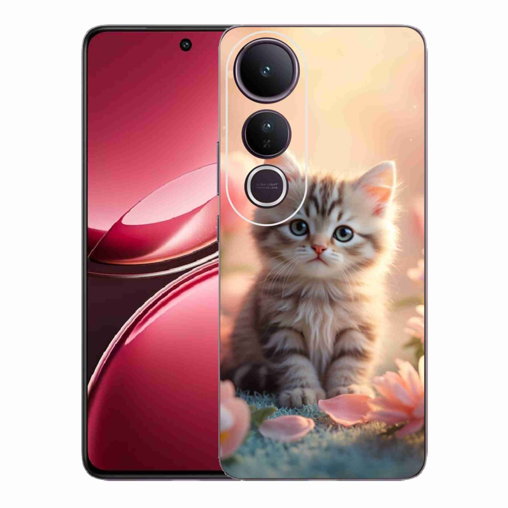 Gélburkolat mmCase a Vivo V50 Lite 4G/5G-hez - aranyos cica 8