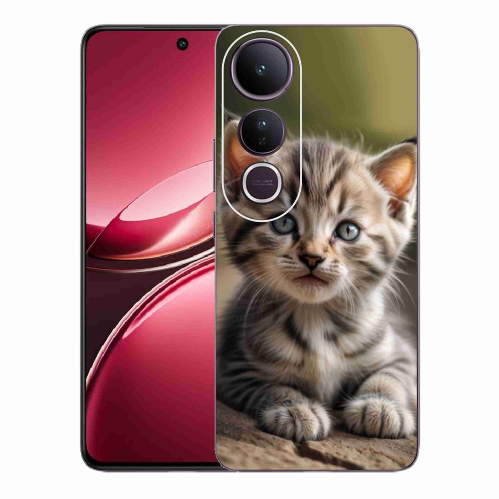 Gél borító mmCase a Vivo V50 Lite 4G/5G-hez - aranyos cica 9