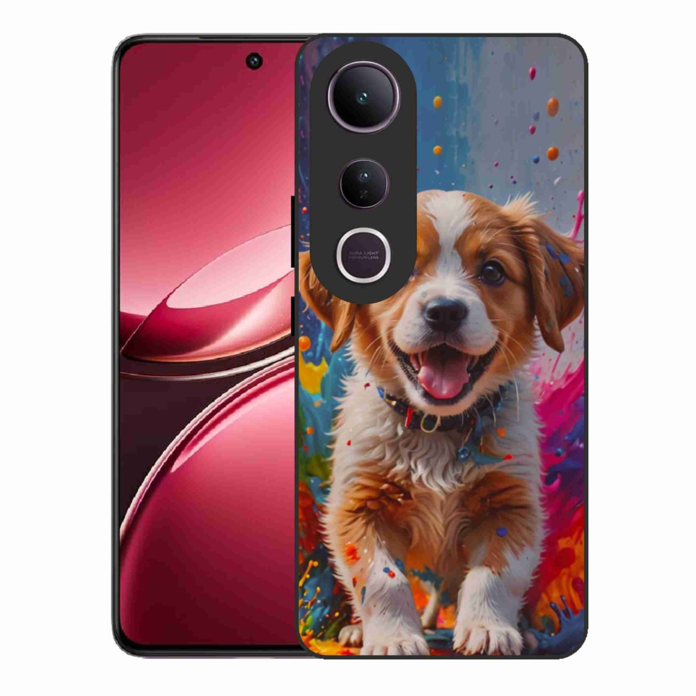 Gélburkolat mmCase a Vivo V50 Lite 4G/5G-n - aranyos kiskutya 3