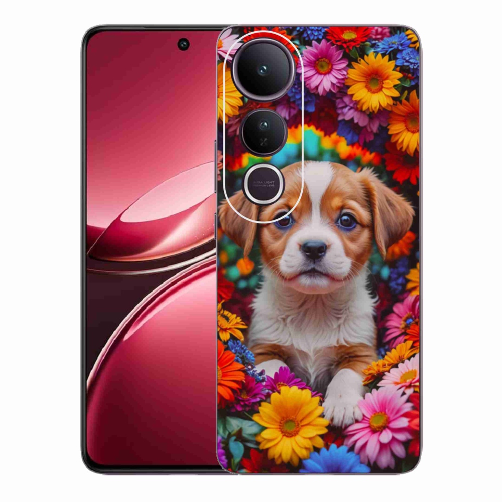 Gél borítás mmCase a Vivo V50 Lite 4G/5G-n - aranyos kiskutya