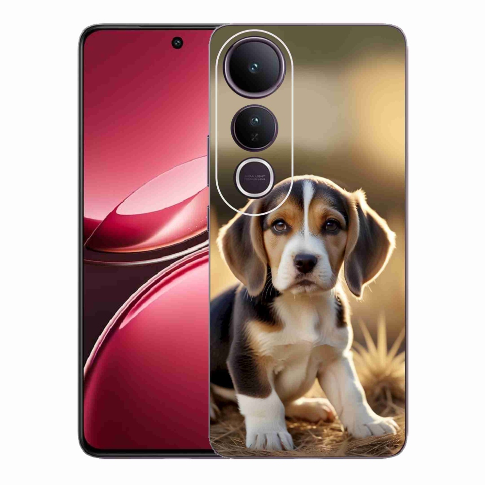 mmCase gél tok a Vivo V50 Lite 4G/5G-hez – aranyos beagle
