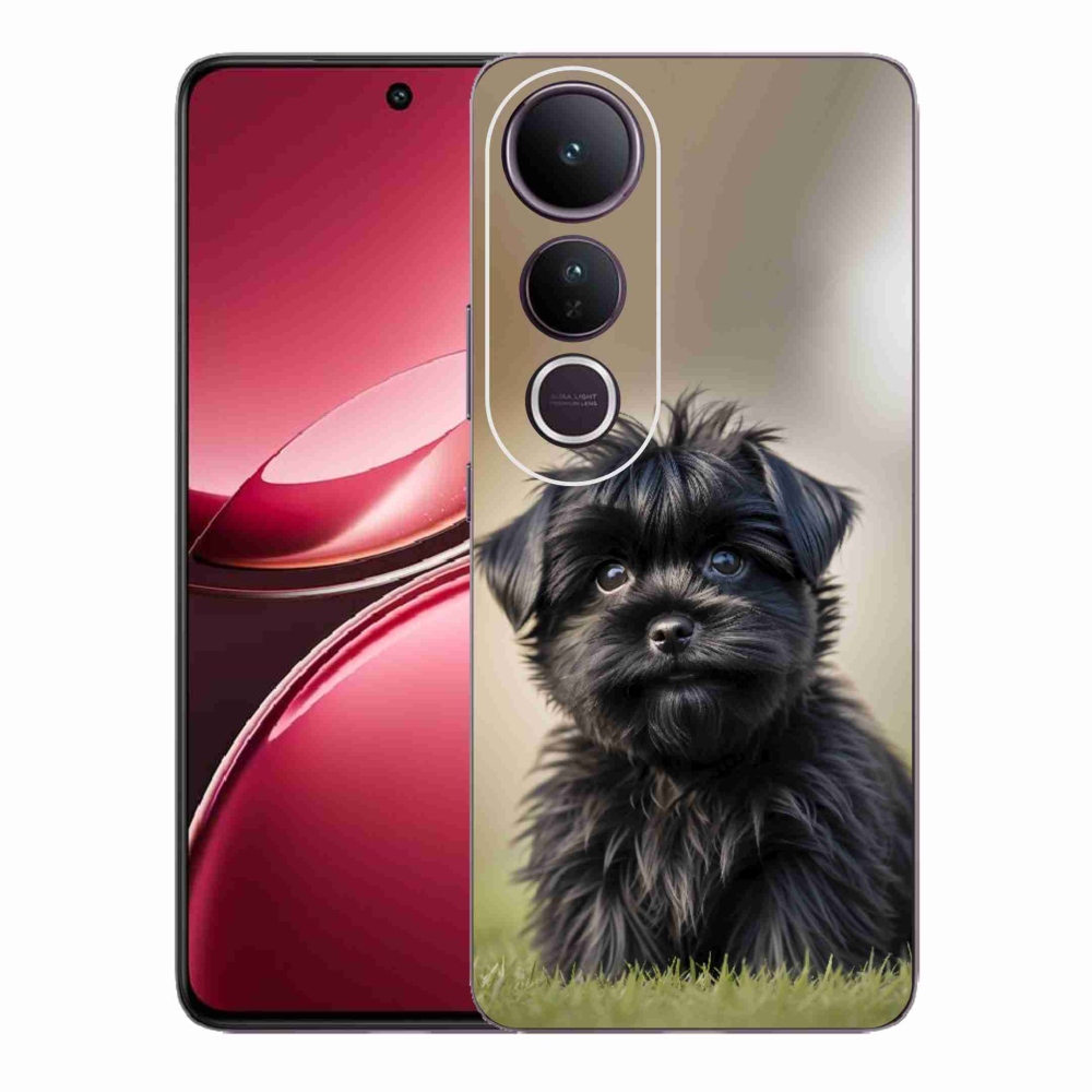 mmCase géltok a Vivo V50 Lite 4G/5G-hez – aranyos fekete kutyus