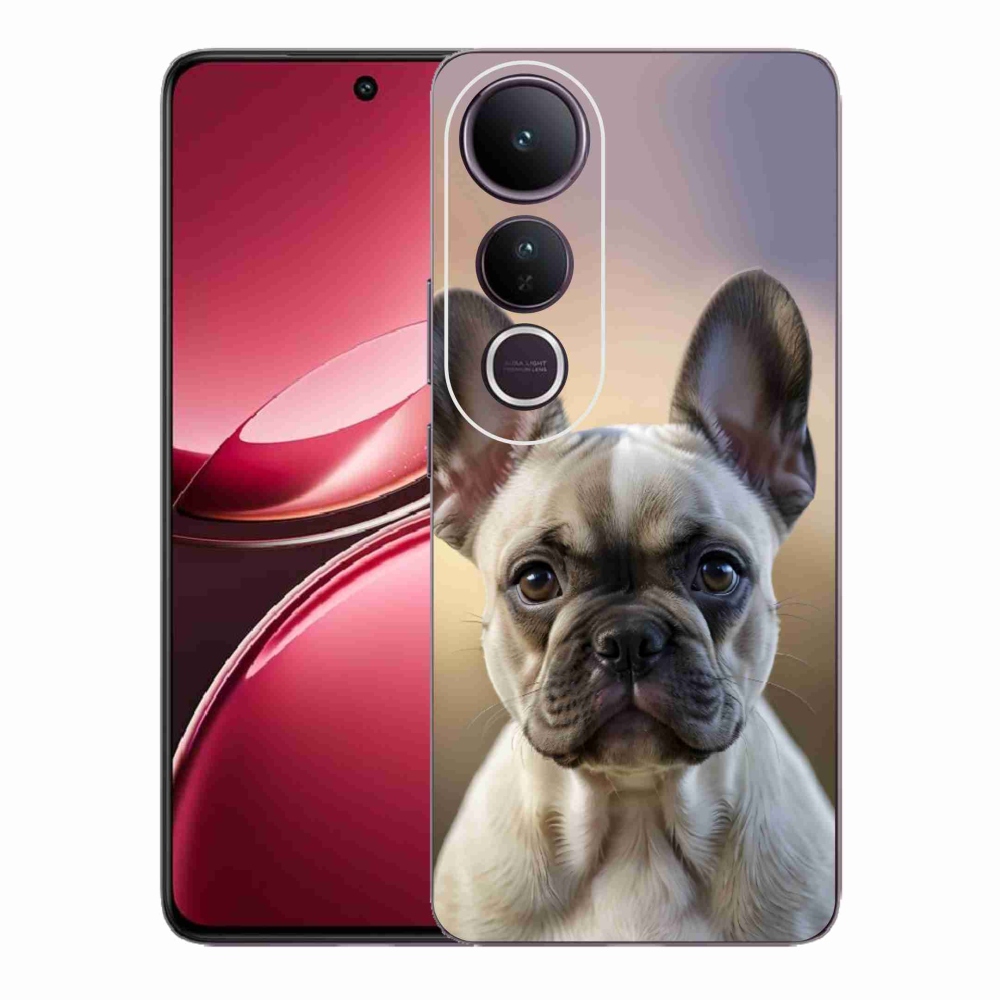 mmCase gél tok a Vivo V50 Lite 4G/5G-hez – aranyos francia buldog