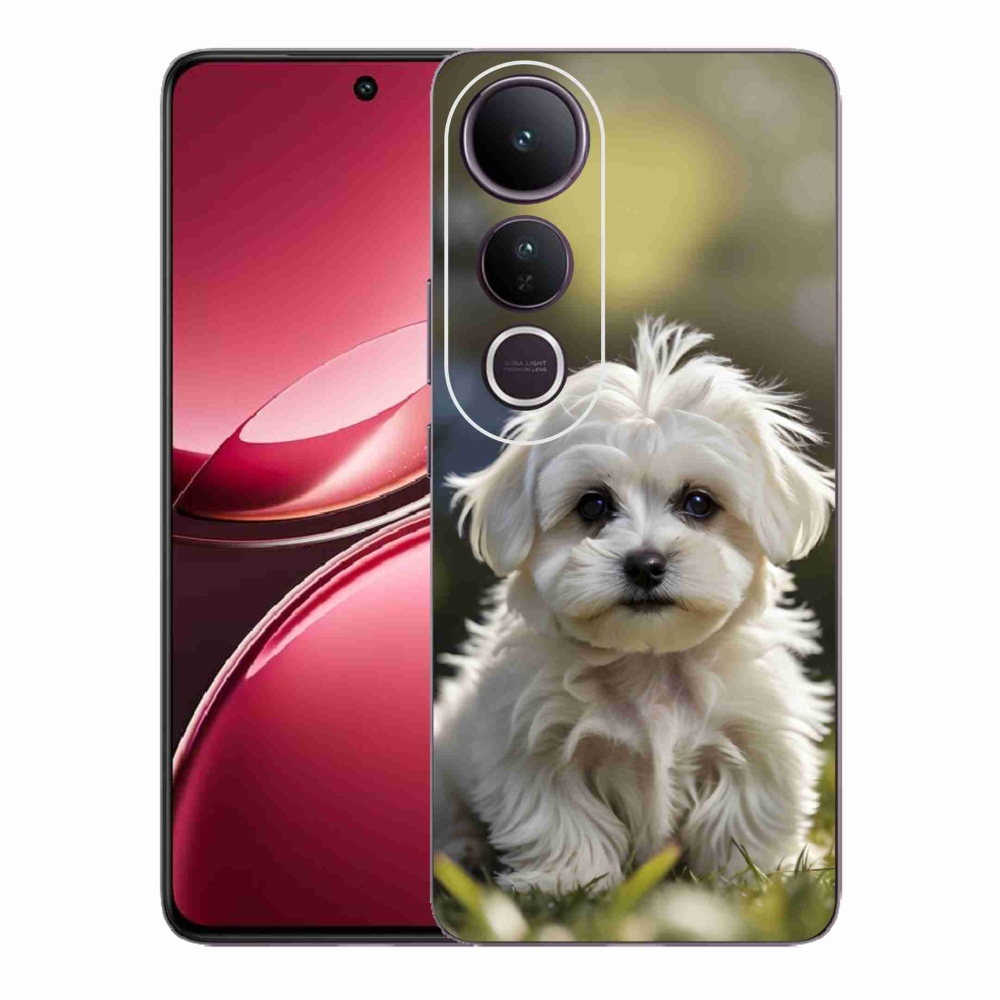 mmCase gél tok a Vivo V50 Lite 4G/5G-hez – aranyos máltai kutyus