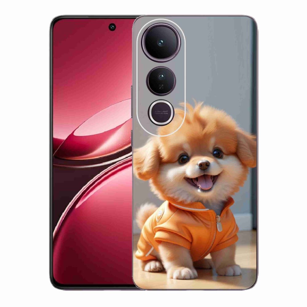 mmCase gél tok a Vivo V50 Lite 4G/5G-hez – aranyos pomerániai pulóverben