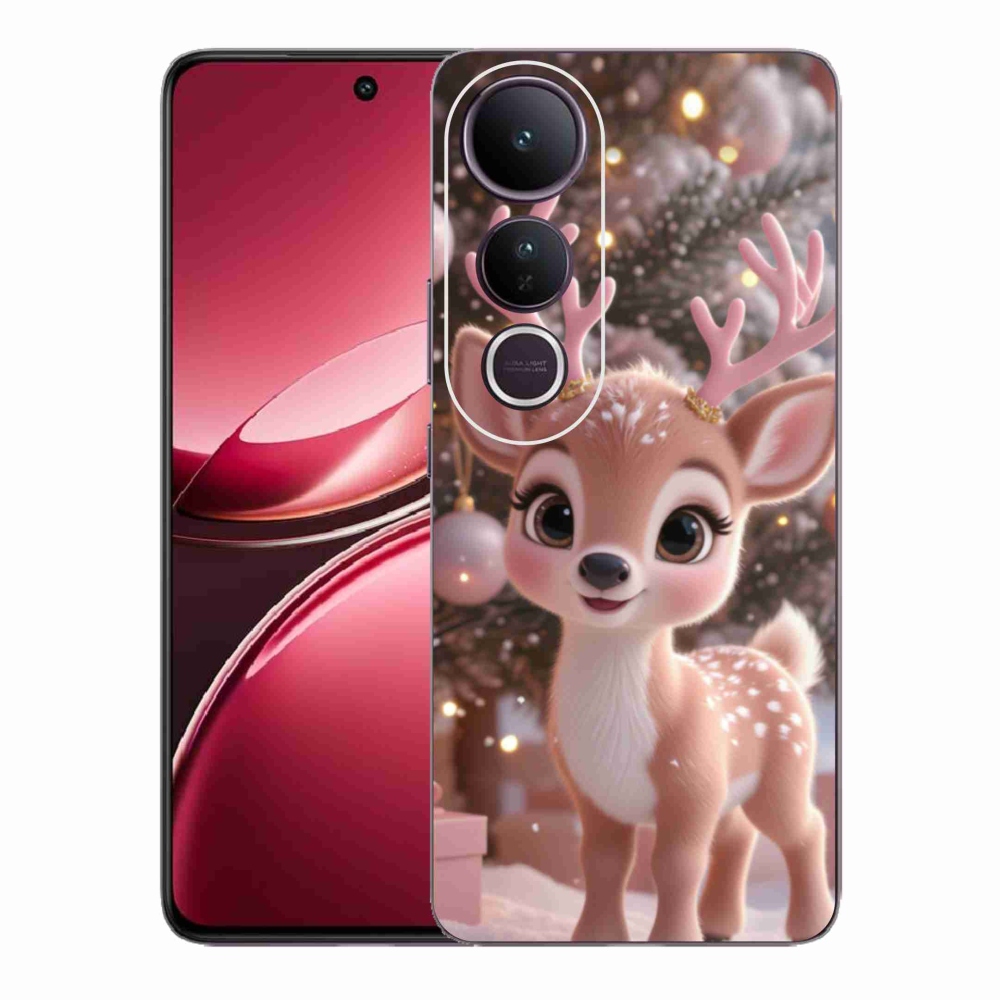 Gél borítás mmCase a Vivo V50 Lite 4G/5G készülékhez - aranyos rénszarvas
