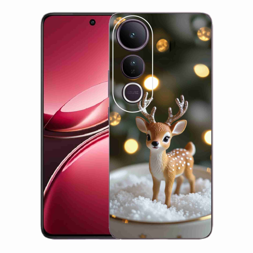 mmCase gél tok a Vivo V50 Lite 4G/5G-hez – aranyos karácsonyi szarvas