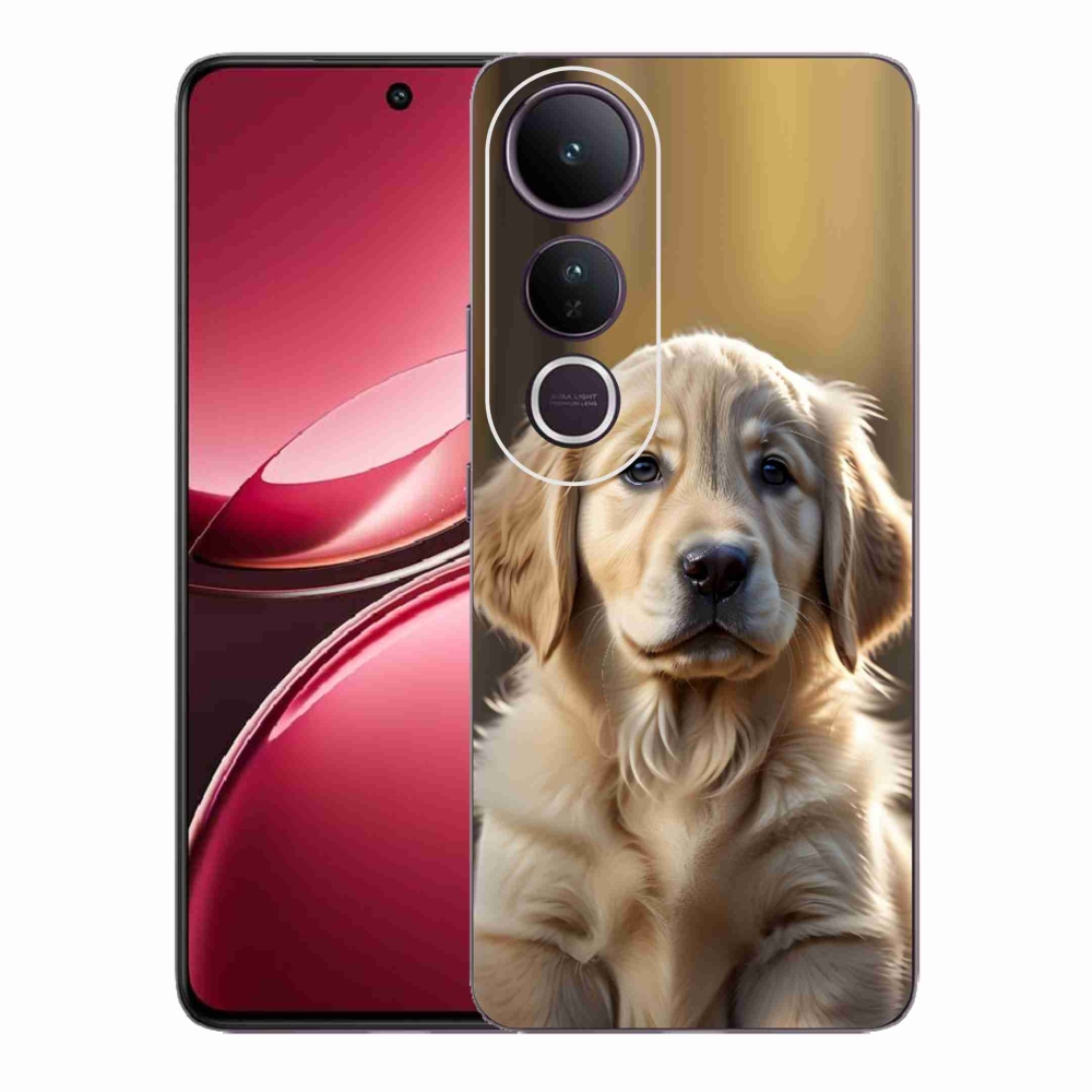 mmCase géltok a Vivo V50 Lite 4G/5G-hez – aranyos arany retriever