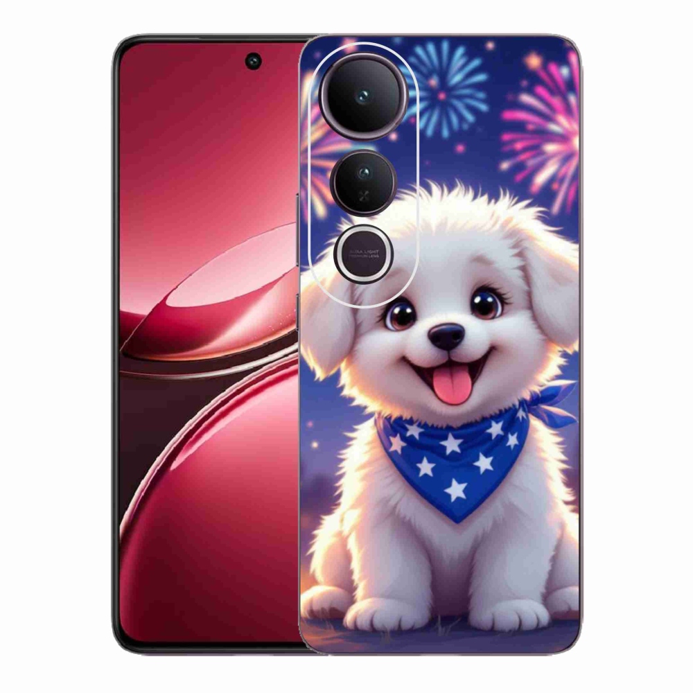 Gél borítás mmCase a Vivo V50 Lite 4G/5G-n - ünnepi kiskutya