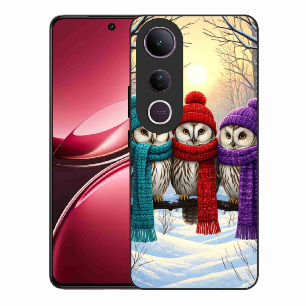 Gél borítás mmCase a Vivo V50 Lite 4G/5G számára - bagoly barátok