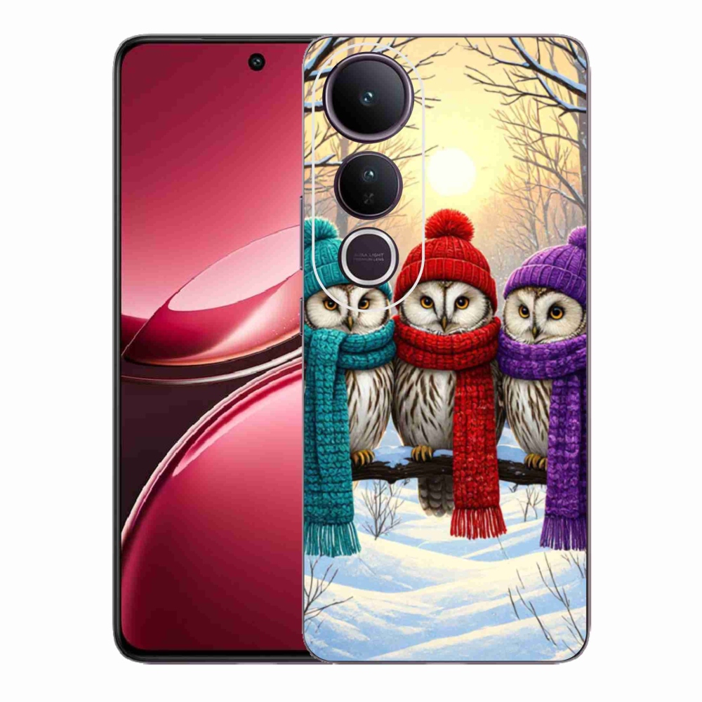 Gél borítás mmCase a Vivo V50 Lite 4G/5G számára - bagoly barátok