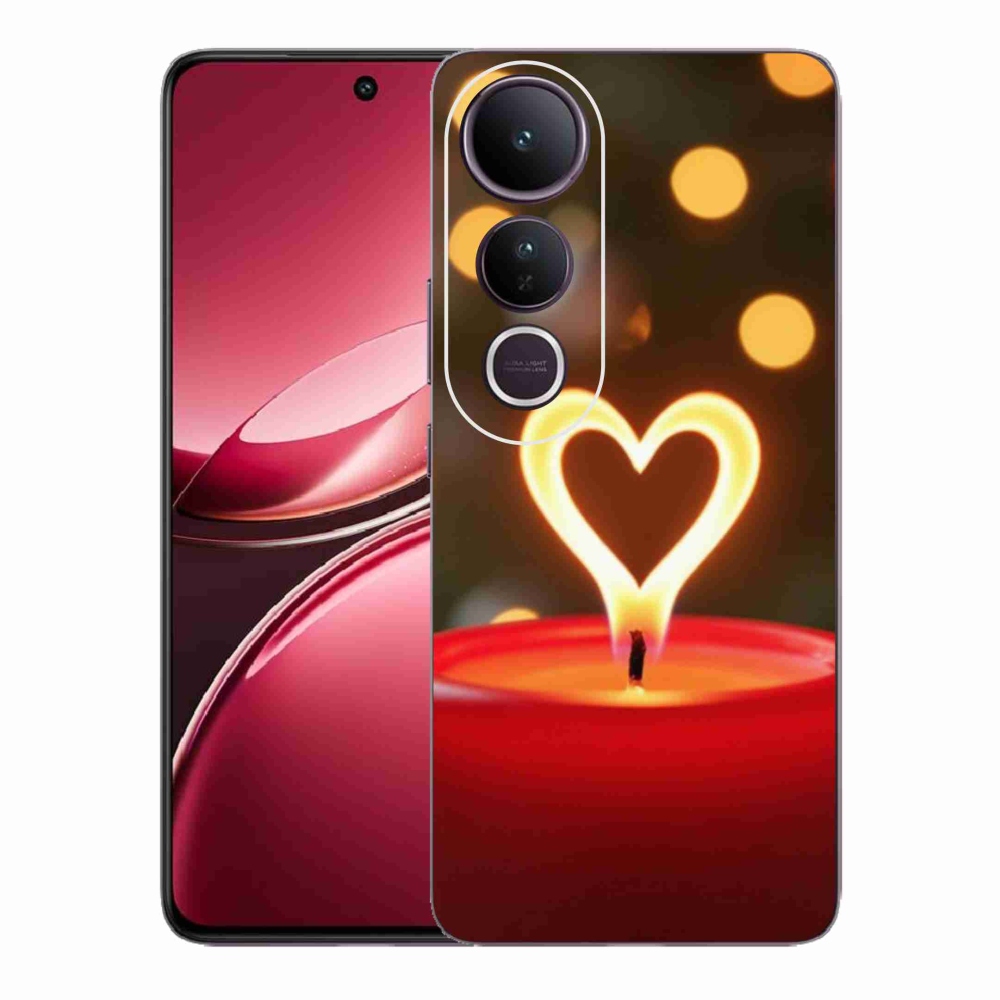 Gél borítás mmCase a Vivo V50 Lite 4G/5G készülékhez - láng szíve