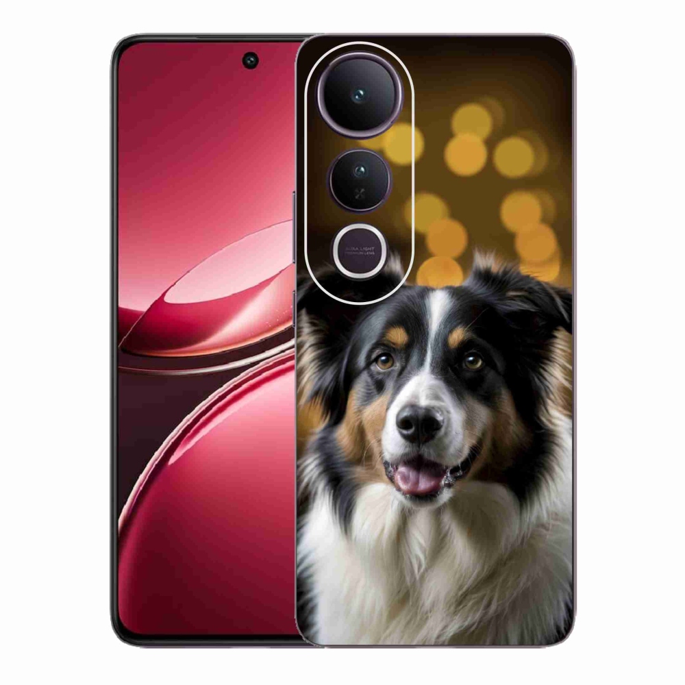 mmCase gél tok a Vivo V50 Lite 4G/5G-hez – mosolygós ausztrál juhászkutya