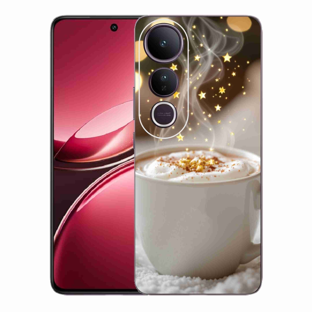 Gélburkolat mmCase a Vivo V50 Lite 4G/5G-n - Karácsonyi forró ital