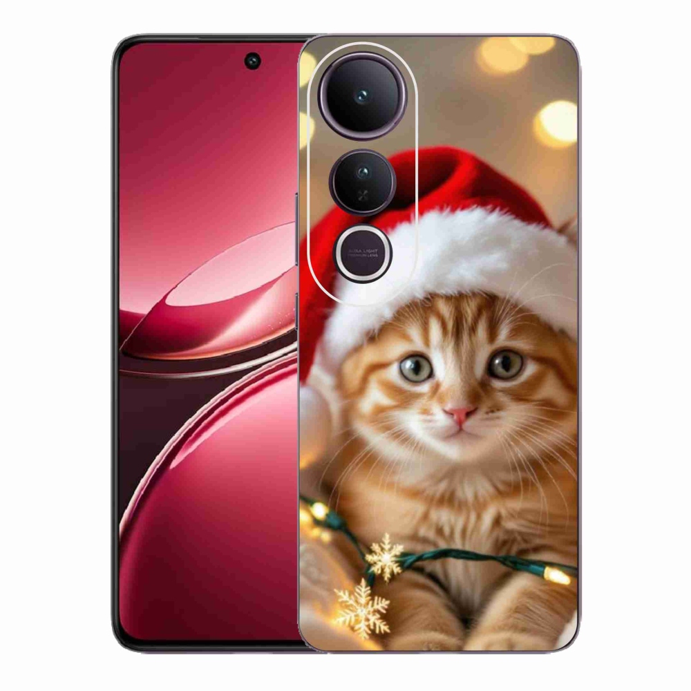 Gél borító mmCase a Vivo V50 Lite 4G/5G készülékhez - Karácsonyi cica