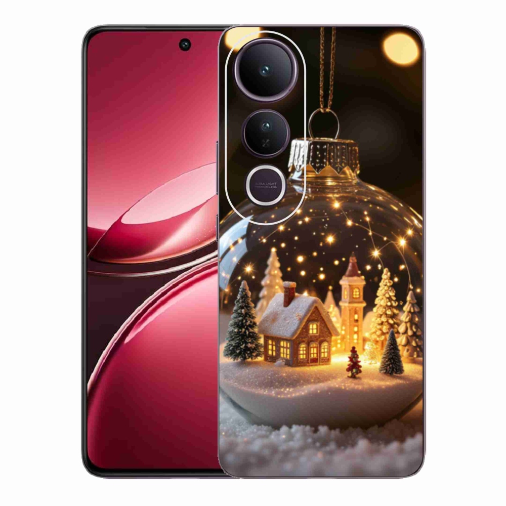 Gél borító mmCase a Vivo V50 Lite 4G/5G-hez - Karácsonyi gömbök 3