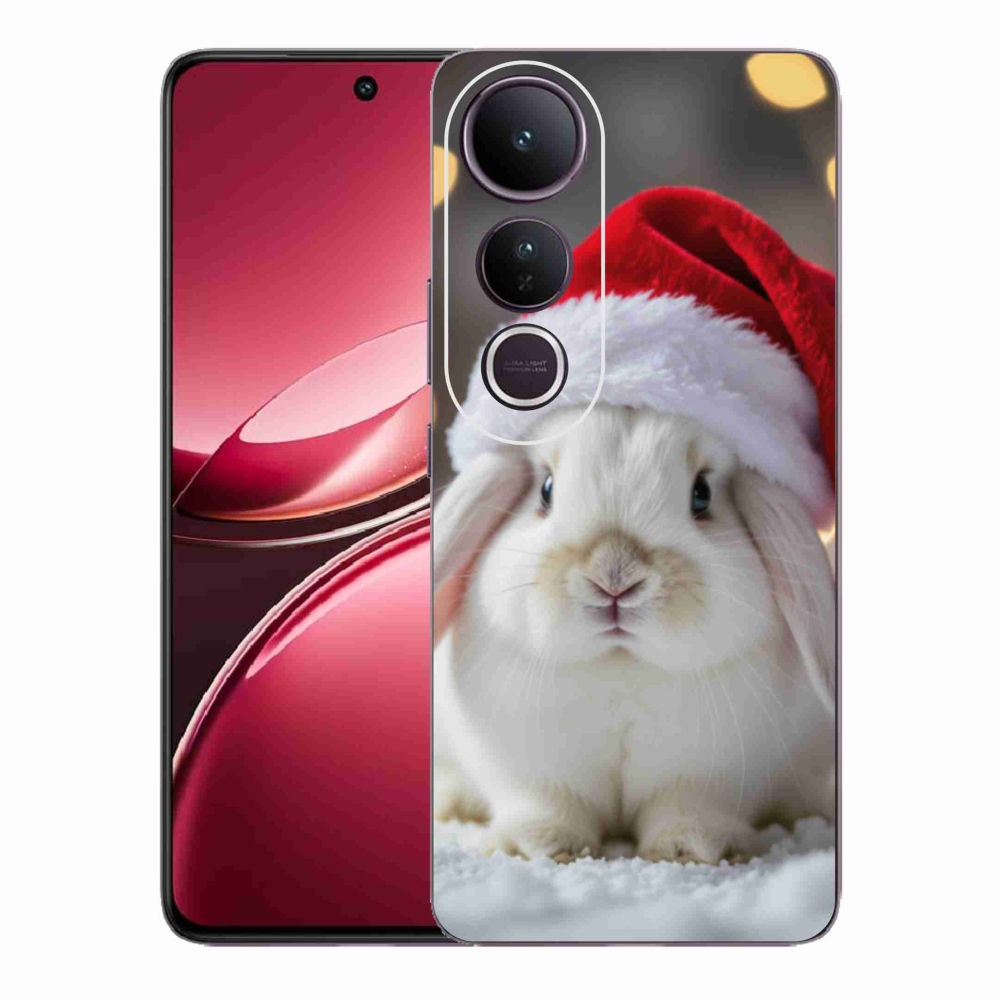 Gél borítás mmCase a Vivo V50 Lite 4G/5G-hez - karácsonyi nyúl