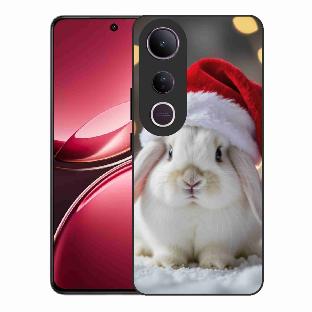 Gél borítás mmCase a Vivo V50 Lite 4G/5G-hez - karácsonyi nyúl