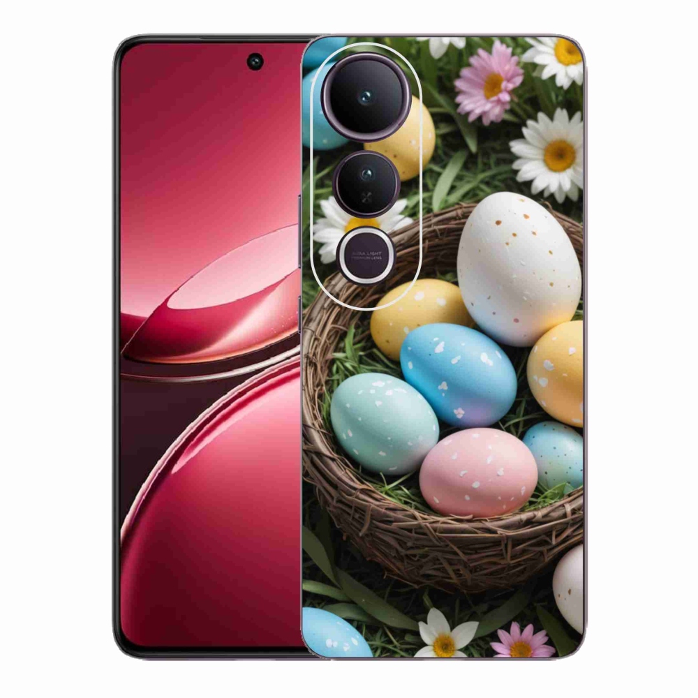 Gél borítás mmCase a Vivo V50 Lite 4G/5G-hez - Húsvéti tojások 2