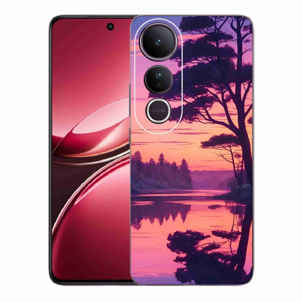 Gél borítás mmCase a Vivo V50 Lite 4G/5G-hez - naplemente a tó felett
