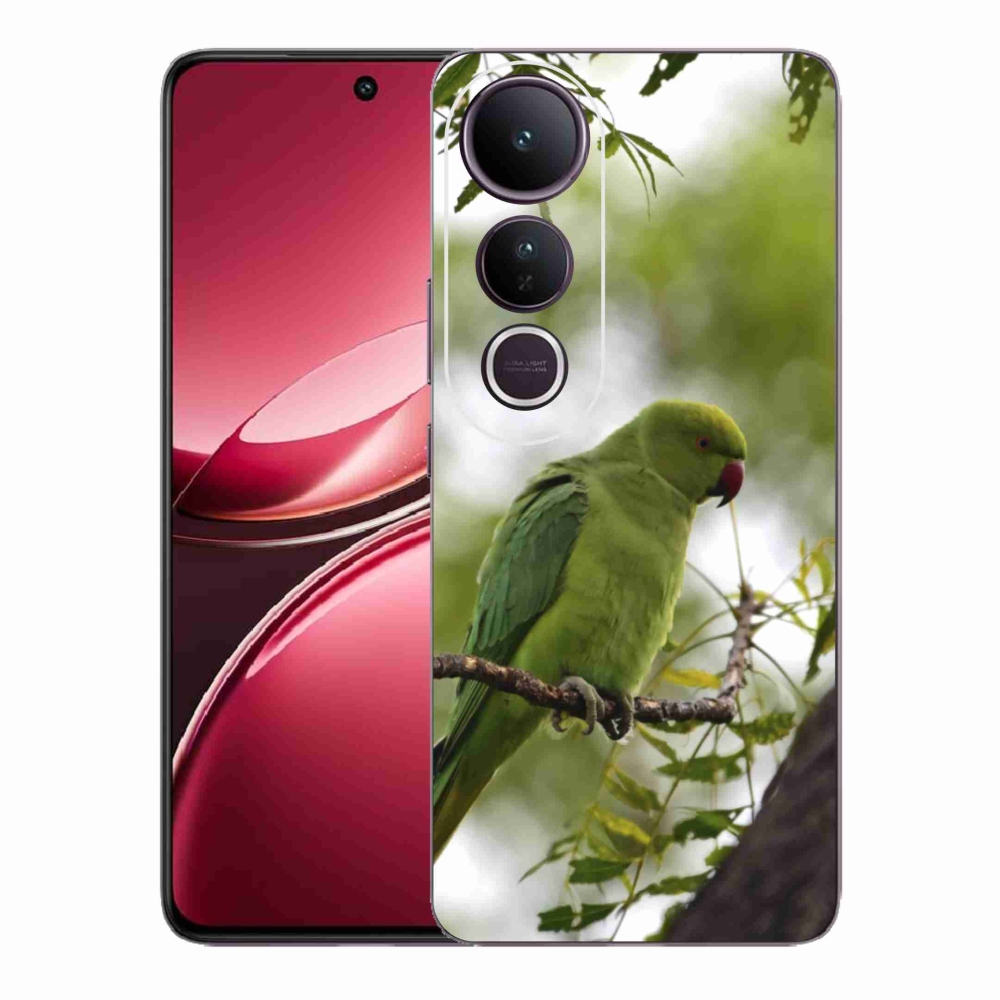 Zselés borítás mmCase a Vivo V50 Lite 4G/5G készülékhez - zöld papagáj