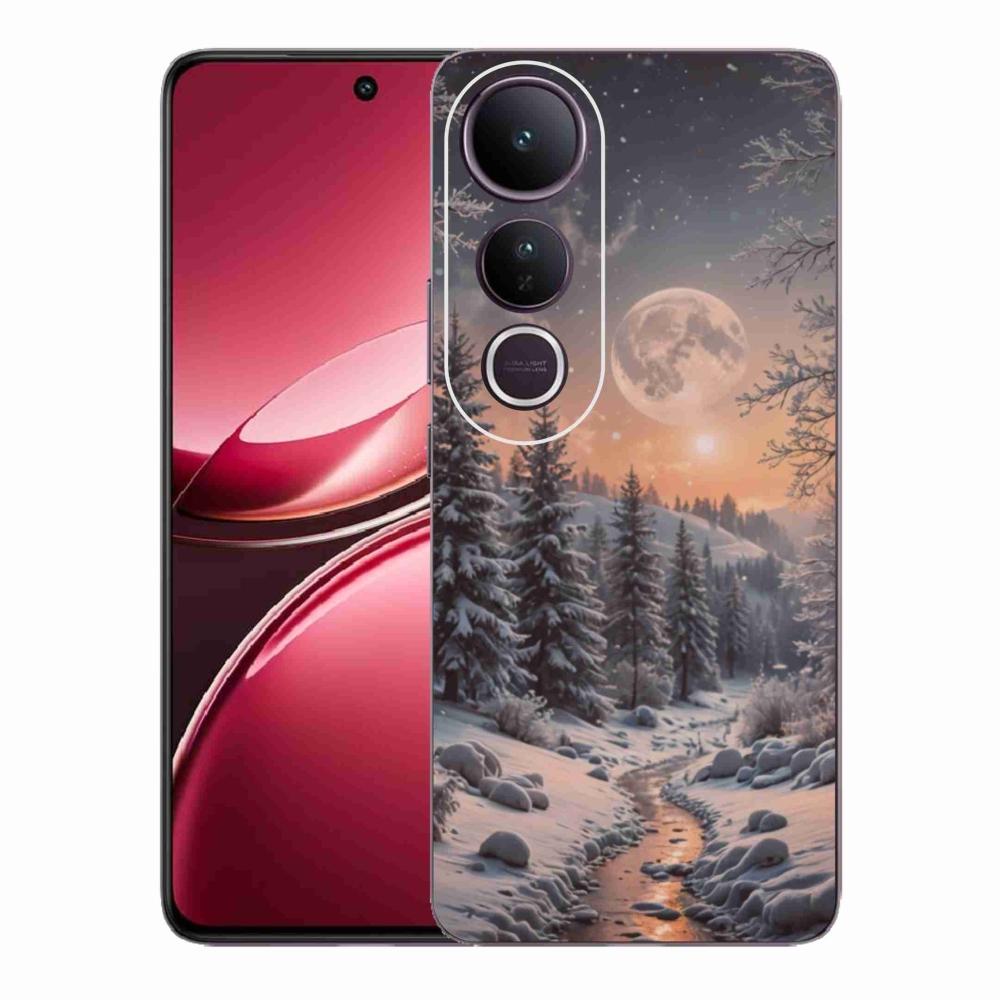 Gél borítás mmCase a Vivo V50 Lite 4G/5G-hez - téli táj 2
