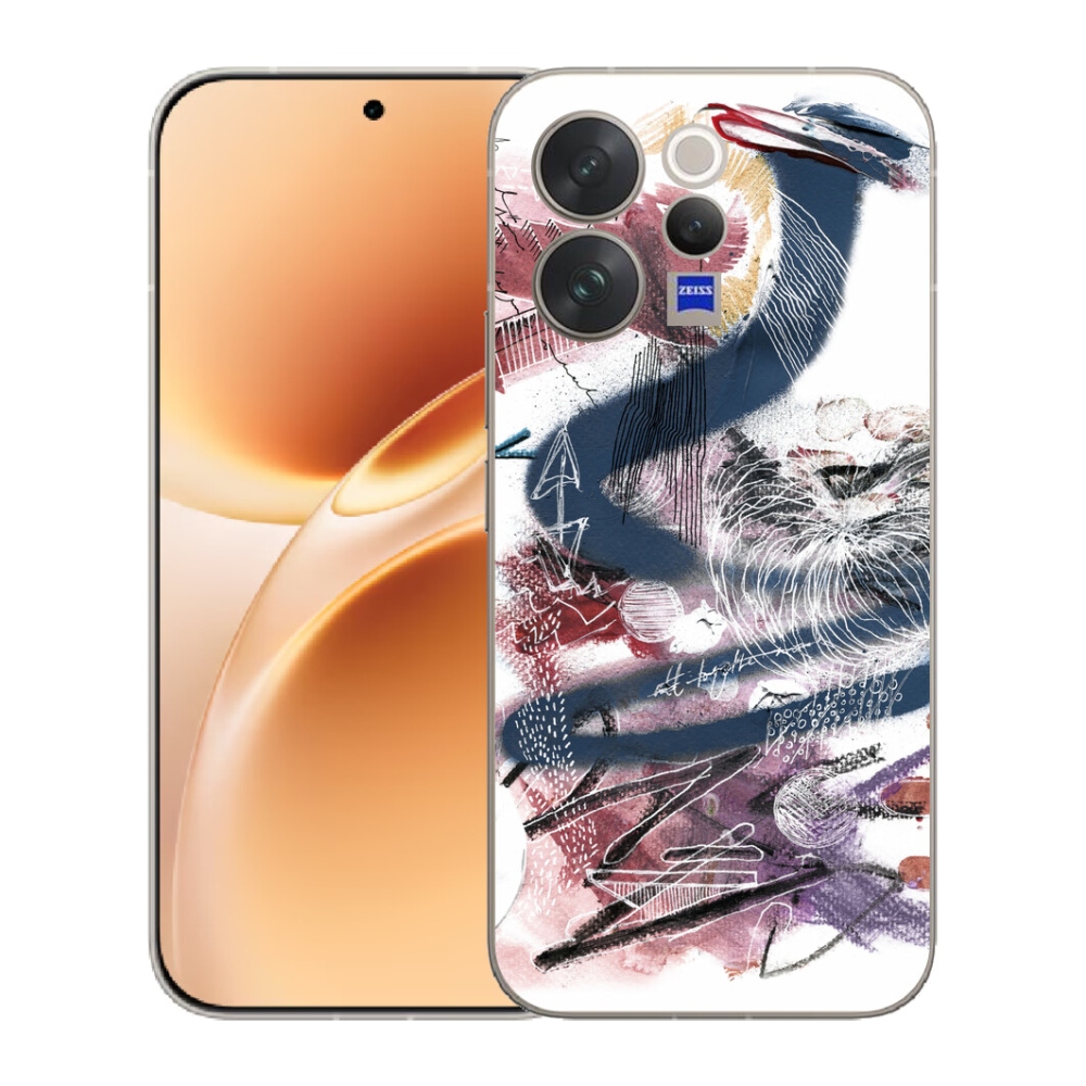 mmCase gélhuzat a Vivo V70-hez – absztrakt motívum 28