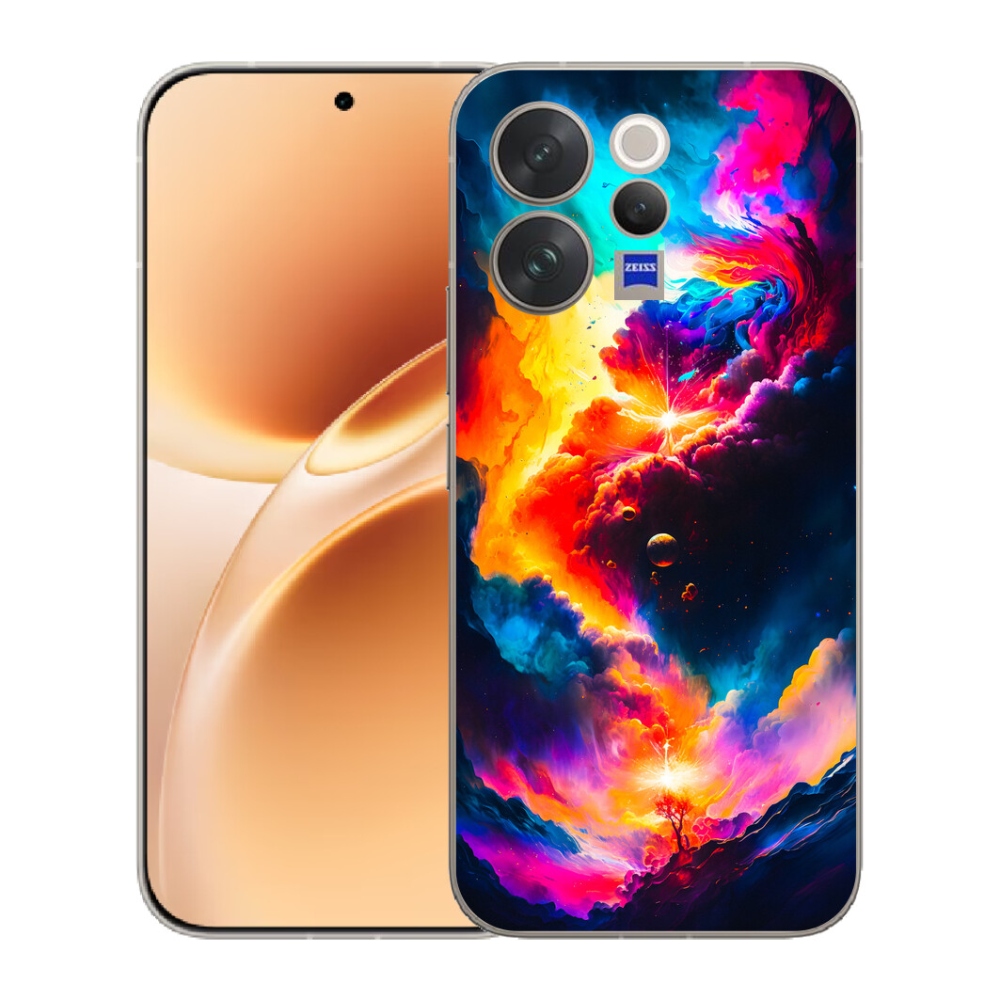 mmCase gélhuzat a Vivo V70-hez – absztrakt motívum