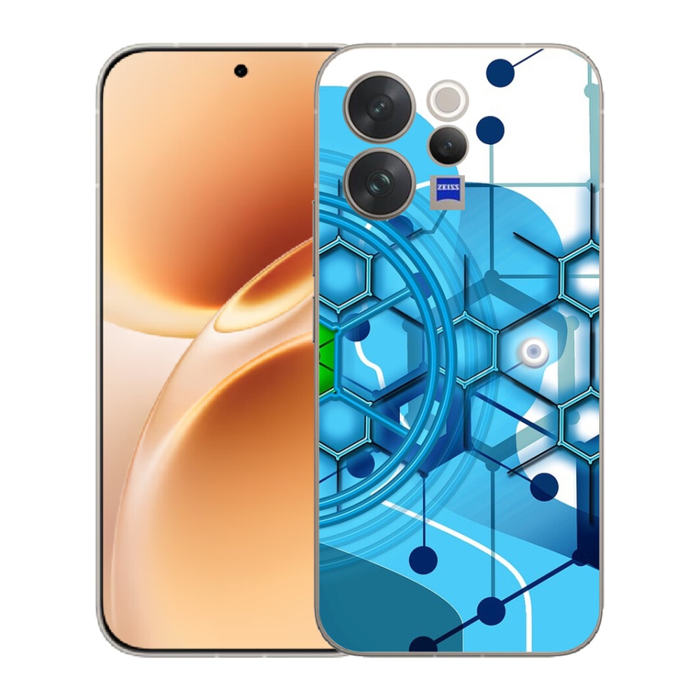 mmCase gél tok a Vivo V70-hez – absztrakt minta 2