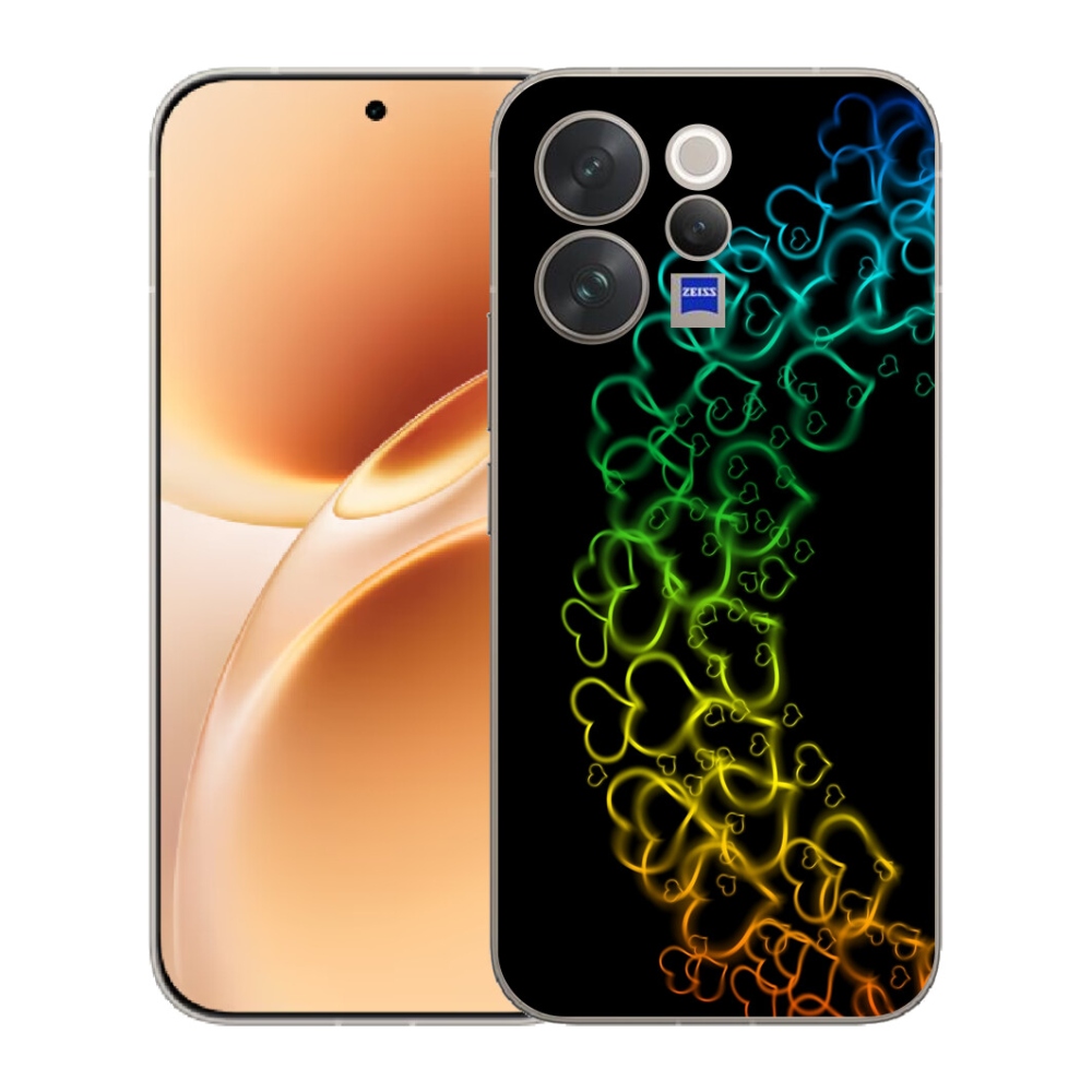 mmCase géltok a Vivo V70-hez – színes szívecskék