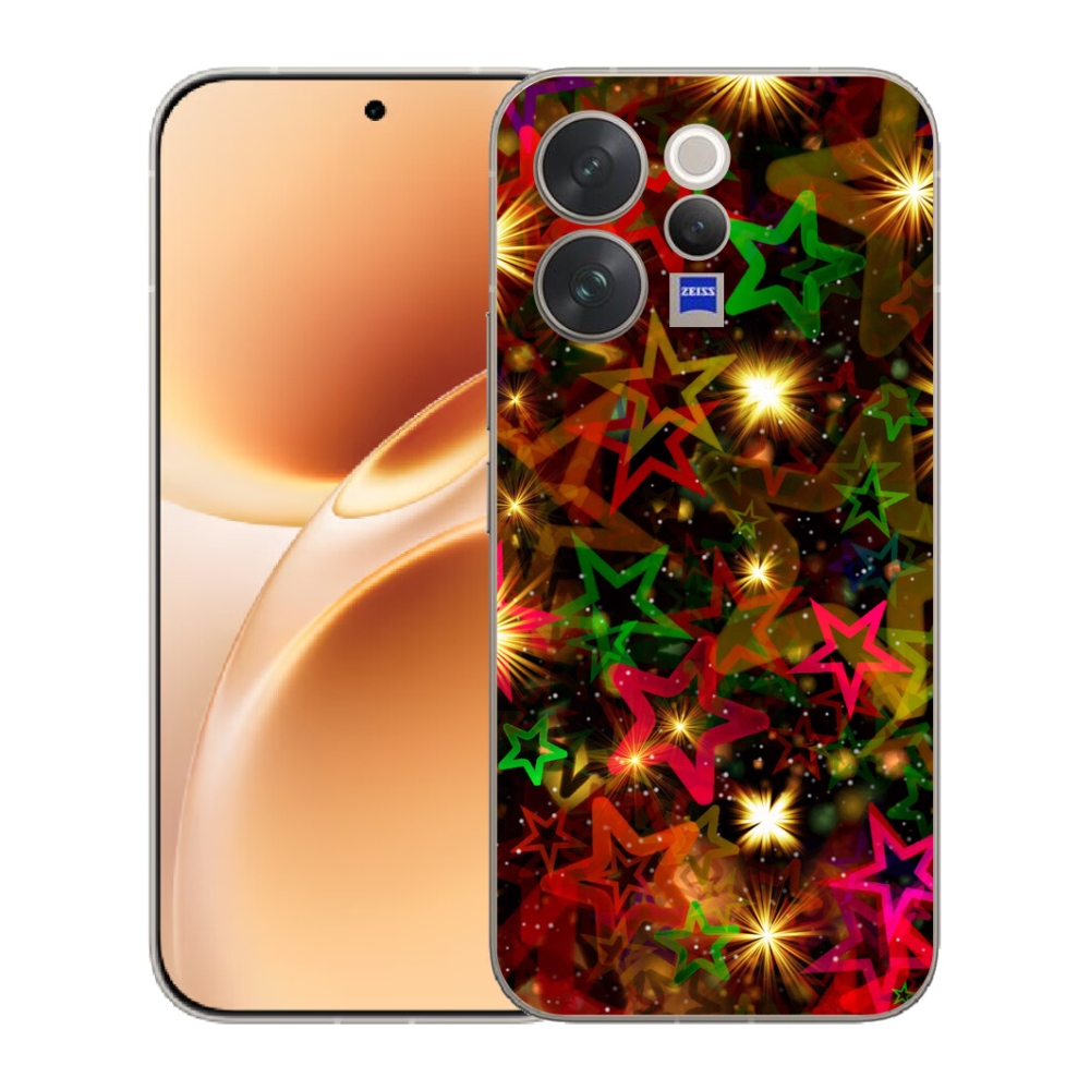 mmCase gélhuzat a Vivo V70-hez – színes csillagok