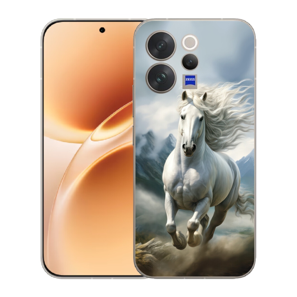 mmCase géltok a Vivo V70-hez – futó fehér ló 3