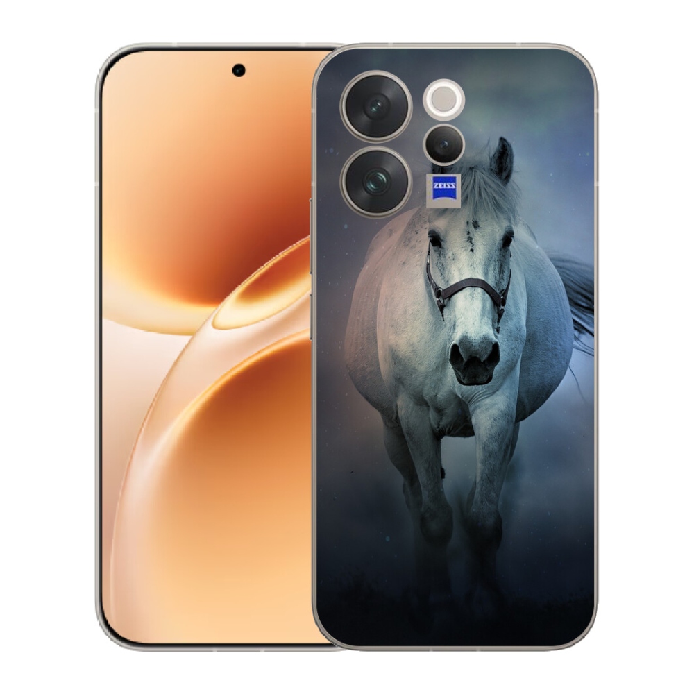 mmCase géltok a Vivo V70-hez – futó fehér ló
