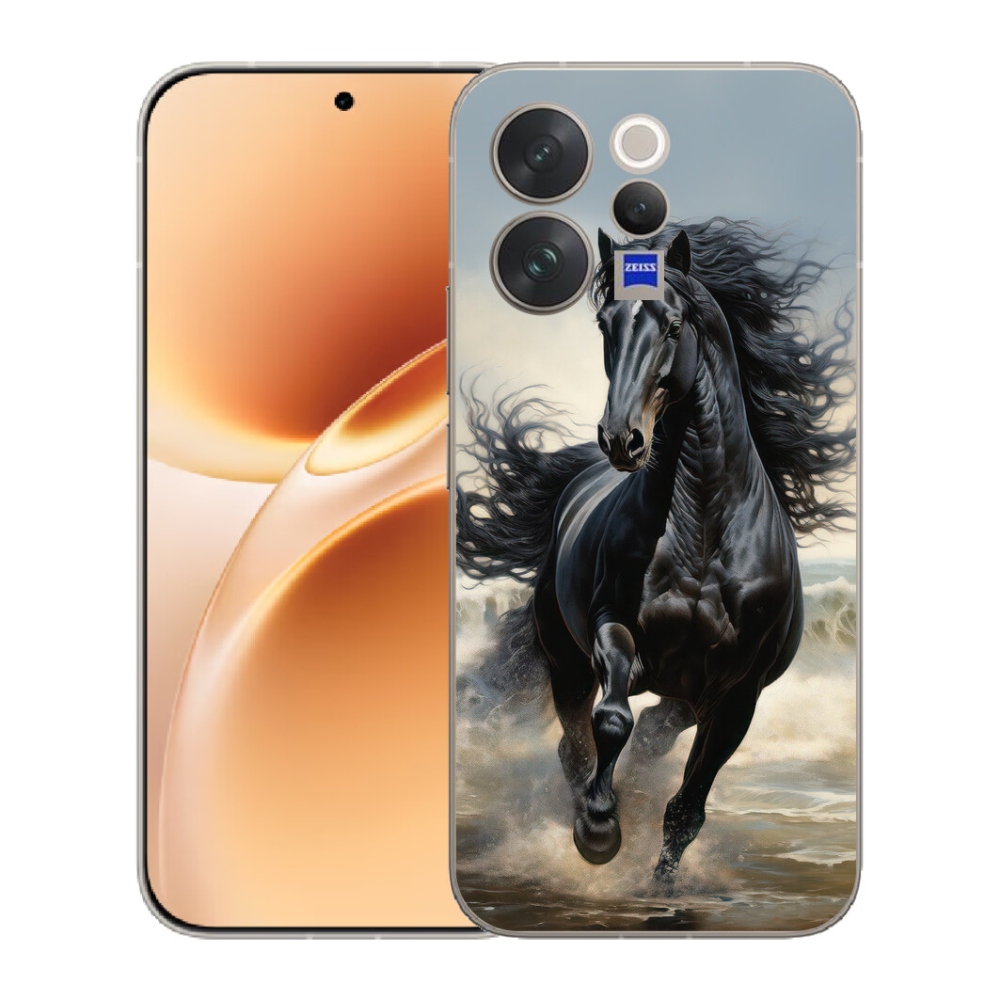 mmCase géltok a Vivo V70-hez – futó fekete ló