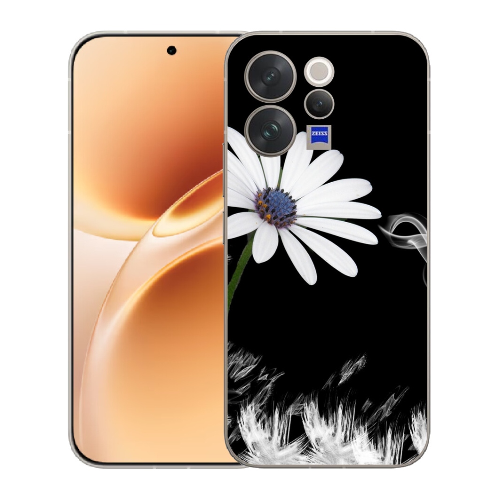 mmCase géltok a Vivo V70-hez – fehér virág