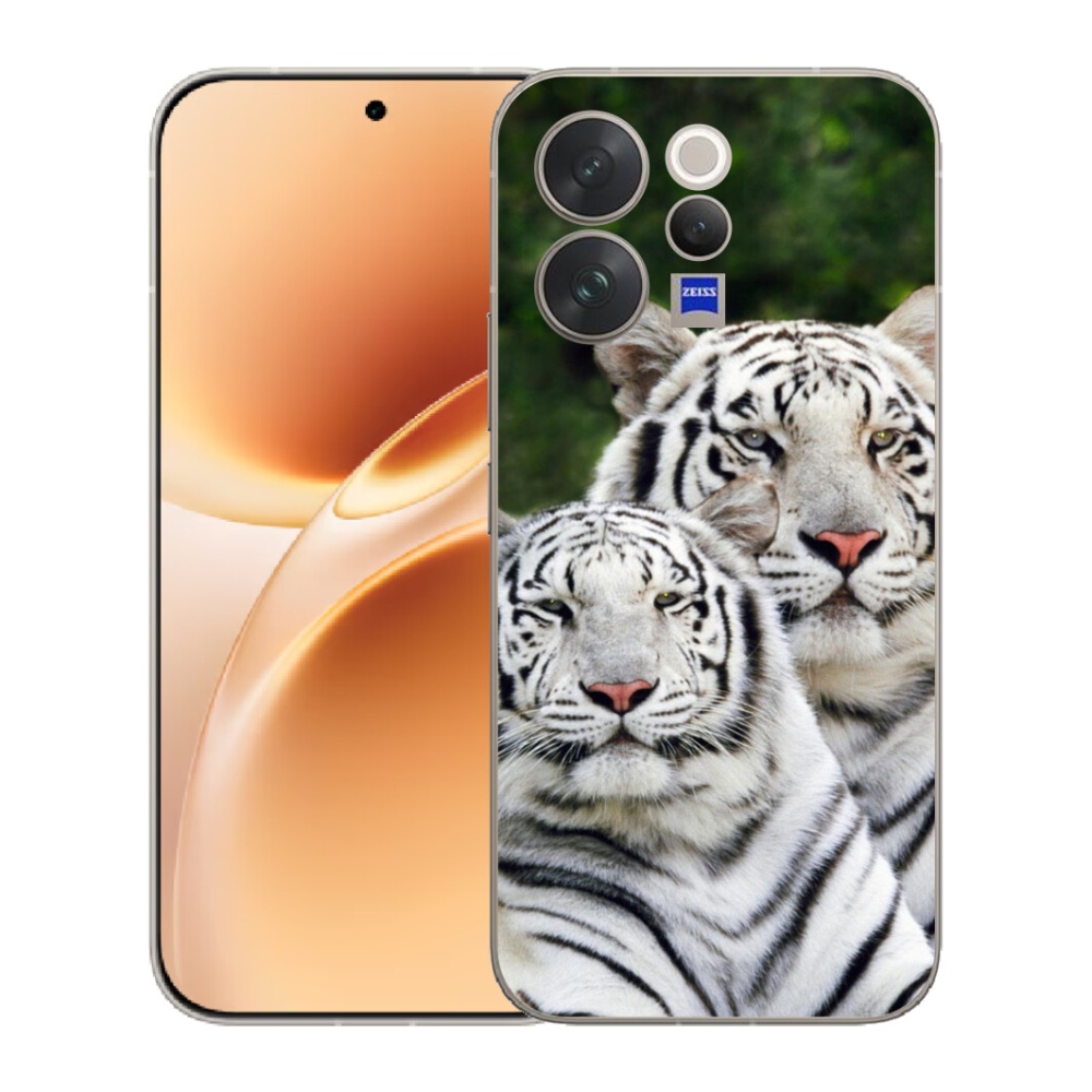 mmCase géltok a Vivo V70-hez – fehér tigrisek