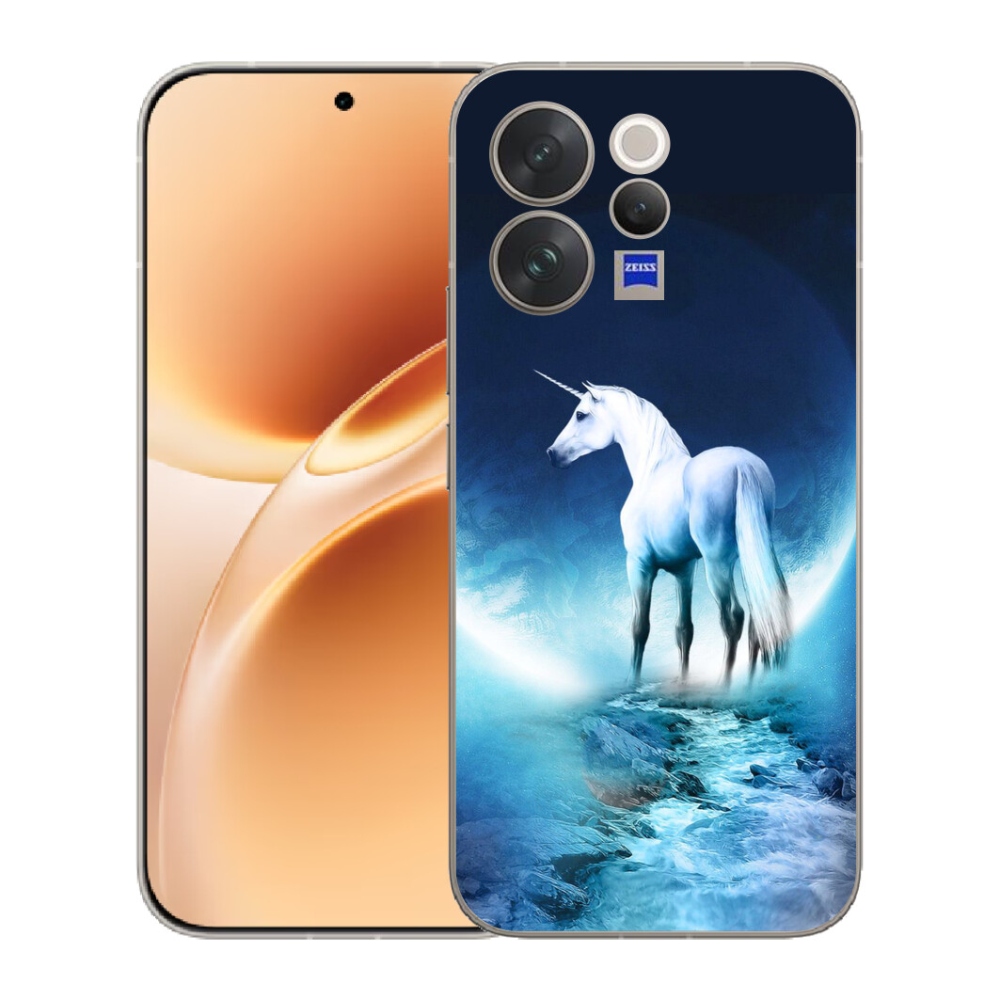 mmCase géltok a Vivo V70-hez – fehér egyszarvú