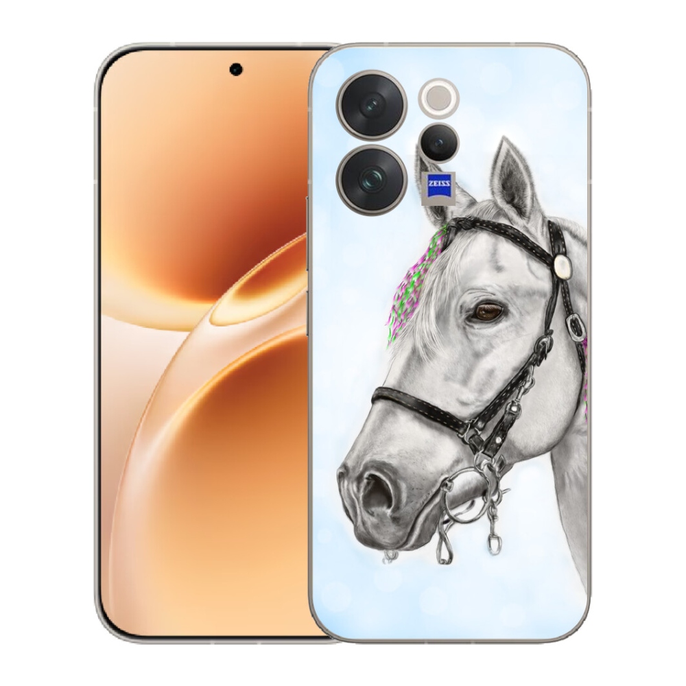 mmCase géltok a Vivo V70-hez – fehér ló 1