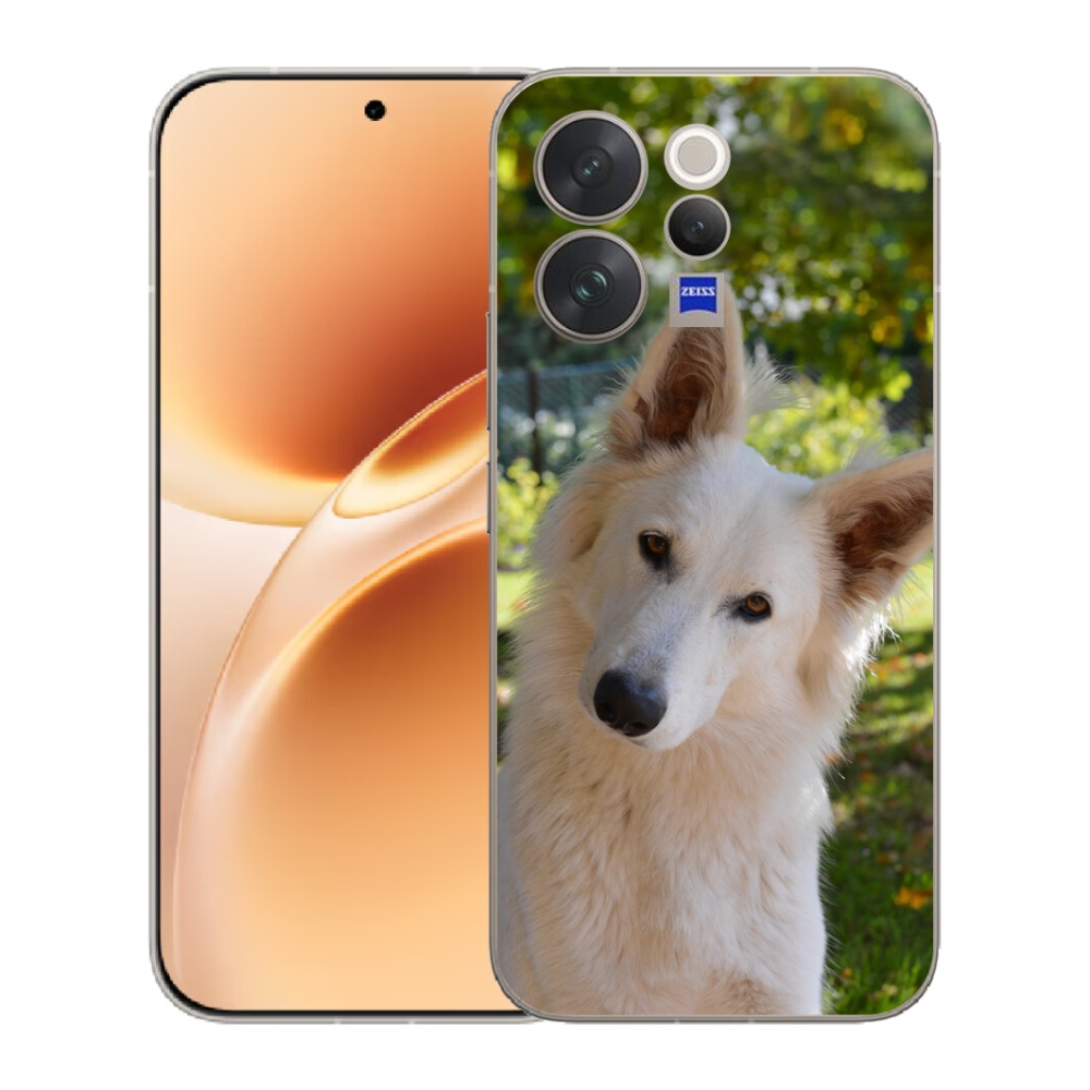 mmCase gél tok a Vivo V70-hez – fehér svájci juhászkutya 1