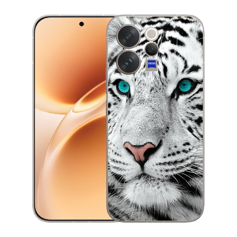 mmCase géltok a Vivo V70-hez – fehér tigris