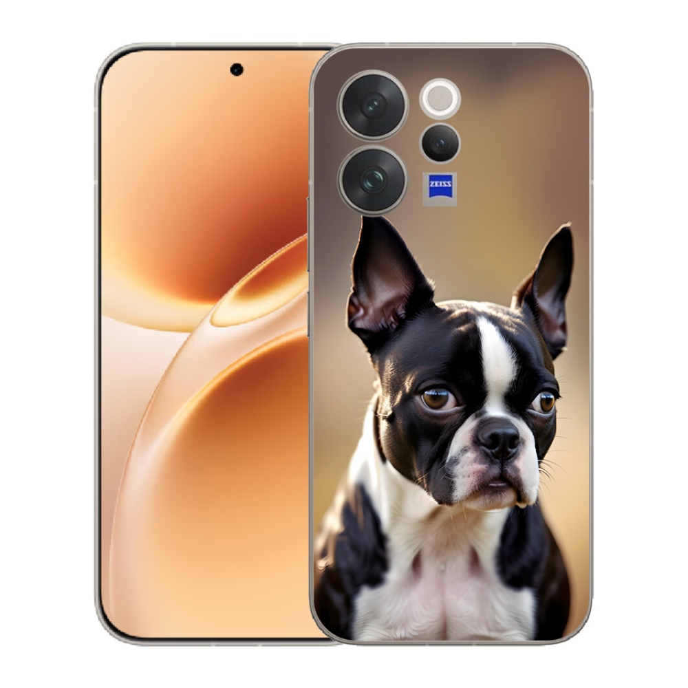 mmCase gél tok a Vivo V70-hez – bostoni terrier